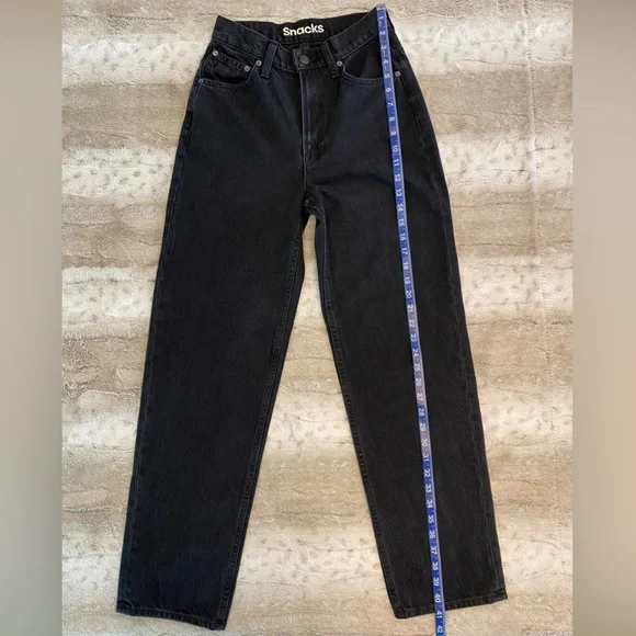 MOTHER💕Snacks Double Stack Hover High Waist Ankle Straight Leg Jeans Size 25 - Picture 8 of 15